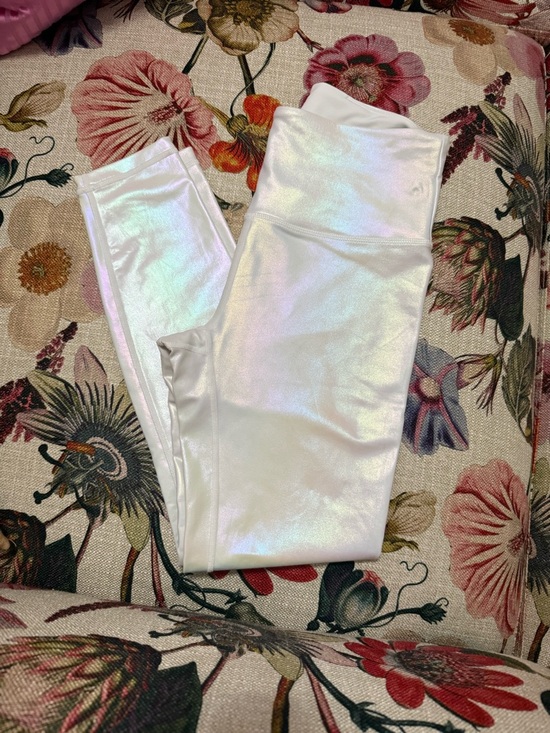 ZYIA Pants - ZYIA White Iridescent Active Leggings